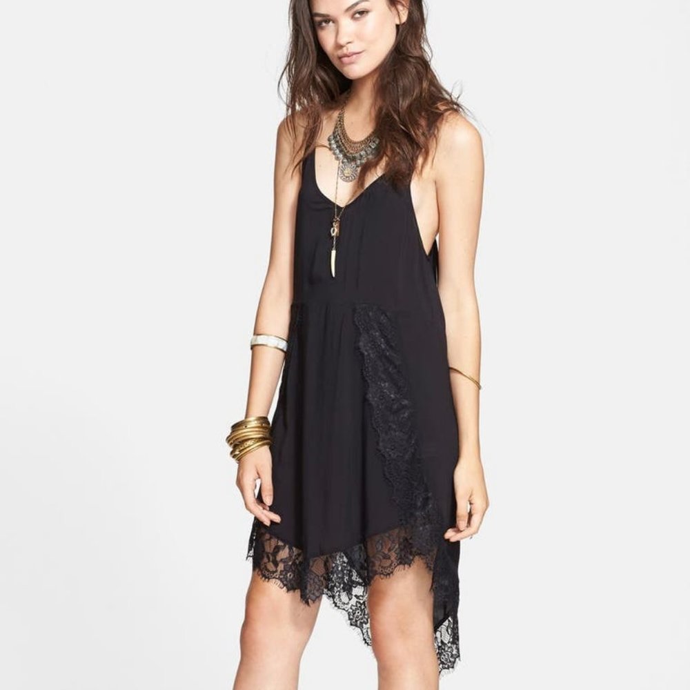 NWT Free People Eyelash Lace Slip Dress XS